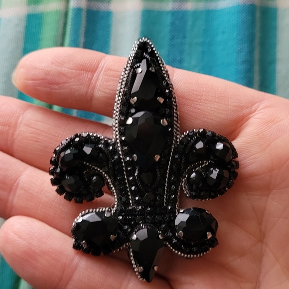 NEW Handmade brooch Fleur-de-lis - Picture 3 of 6